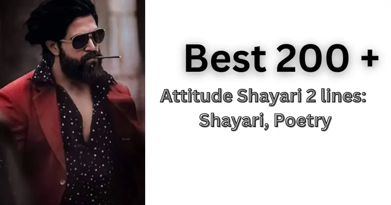 Best 200 + Attitude Shayari 2 lines: Shayari, Poetry